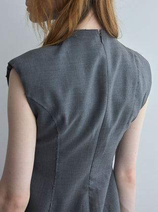 POWER SHOULDER MINI DRESS