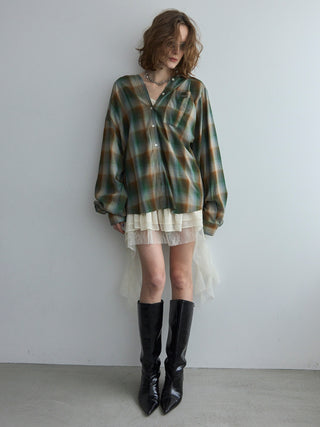 HOODIE CHECK SHIRT