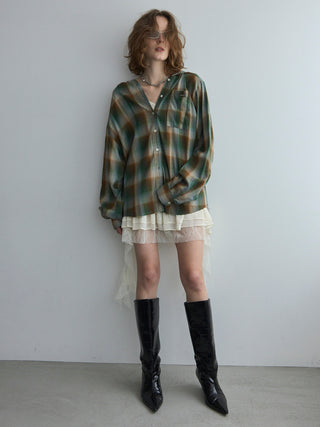 HOODIE CHECK SHIRT