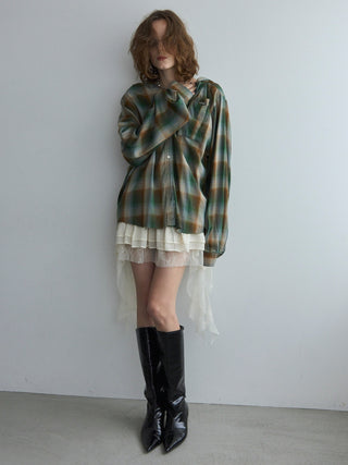 HOODIE CHECK SHIRT