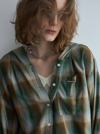HOODIE CHECK SHIRT