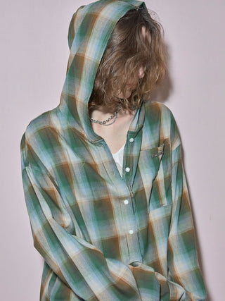 HOODIE CHECK SHIRT