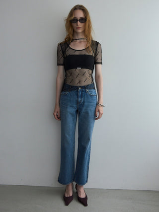 SLIT LEG DENIM