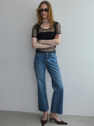 SLIT LEG DENIM