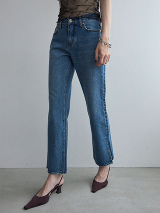 SLIT LEG DENIM