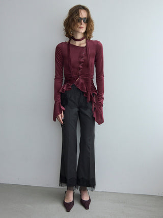 LACE TRIM PANTS