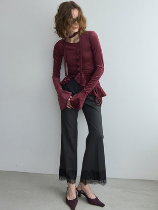 SHEER VELOUR CHOKER TOPS