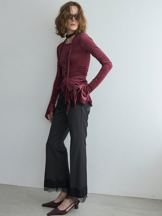 SHEER VELOUR CHOKER TOPS