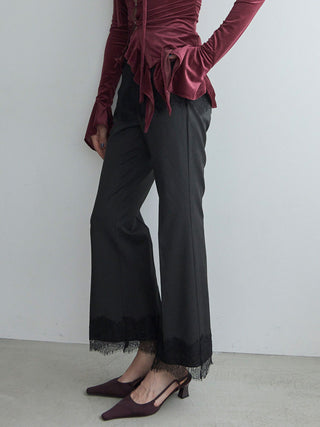 LACE TRIM PANTS