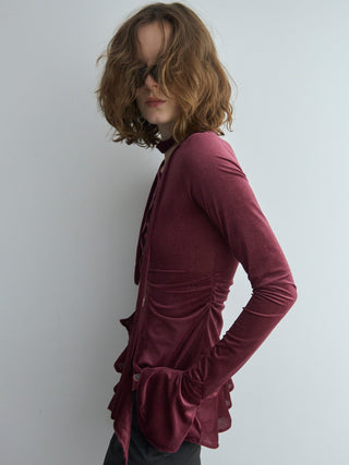 SHEER VELOUR CHOKER TOPS