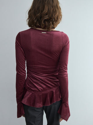 SHEER VELOUR CHOKER TOPS