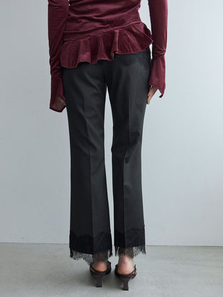 LACE TRIM PANTS