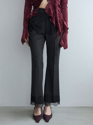LACE TRIM PANTS