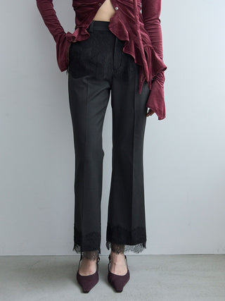 LACE TRIM PANTS