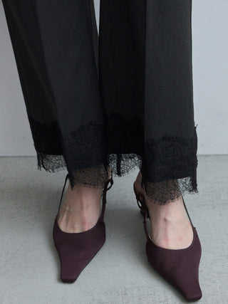 LACE TRIM PANTS