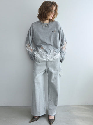 LACE DOCKING LONG TEE