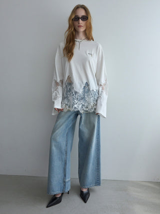 LACE DOCKING LONG TEE
