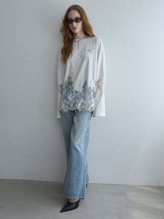 LACE DOCKING LONG TEE