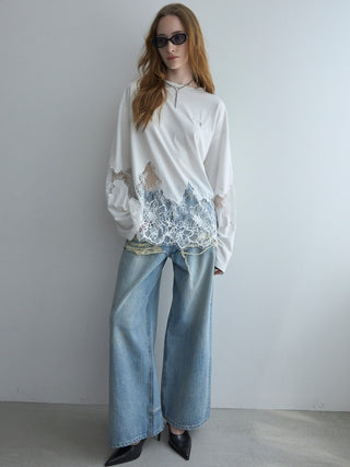 LACE DOCKING LONG TEE