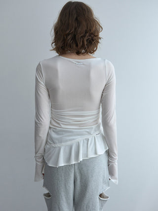 SHEER VELOUR CHOKER TOPS