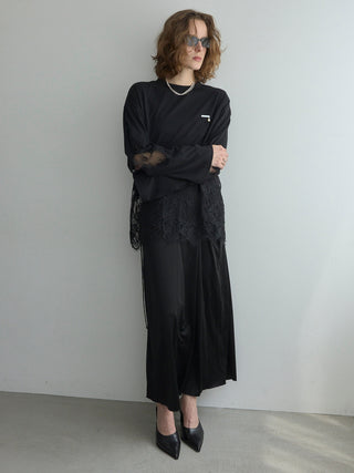LACE DOCKING LONG TEE