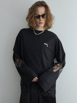 LACE DOCKING LONG TEE