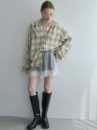 HOODIE CHECK SHIRT