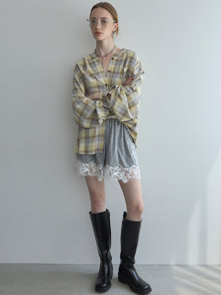 HOODIE CHECK SHIRT