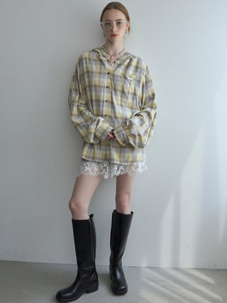HOODIE CHECK SHIRT