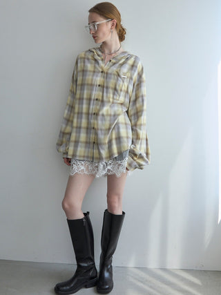 HOODIE CHECK SHIRT