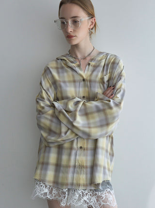 HOODIE CHECK SHIRT
