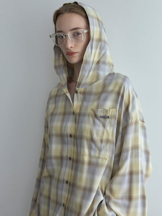 HOODIE CHECK SHIRT