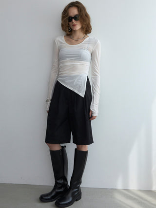 SHEER VELOUR 2WAY TOPS