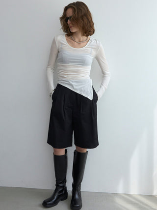 SHEER VELOUR 2WAY TOPS