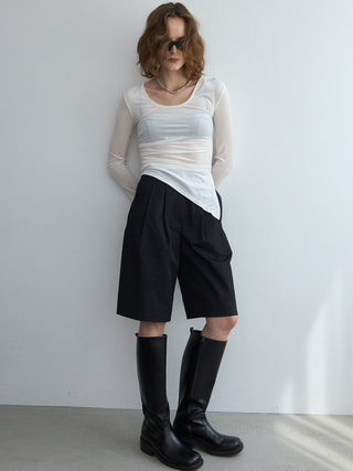 SHEER VELOUR 2WAY TOPS
