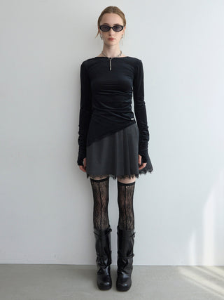 SEPARATE SCREW PLEATS SKIRT
