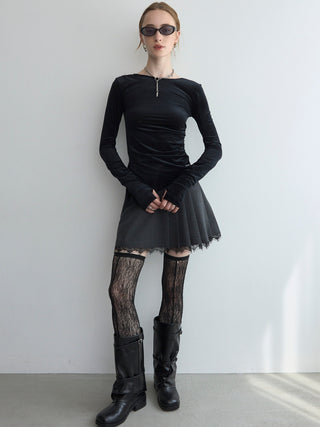 SHEER VELOUR 2WAY TOPS