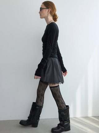 SEPARATE SCREW PLEATS SKIRT