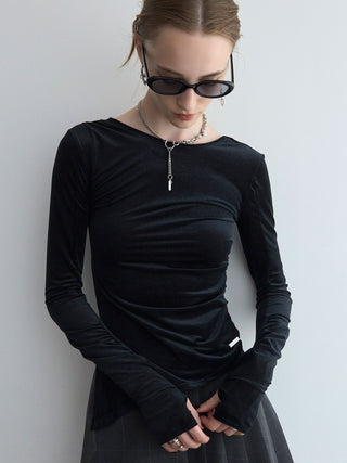 SHEER VELOUR 2WAY TOPS