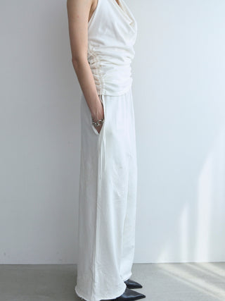 LACE EMBROIDERY SWEATER PANTS
