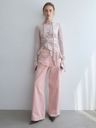 SHEER VELOUR CHOKER TOPS