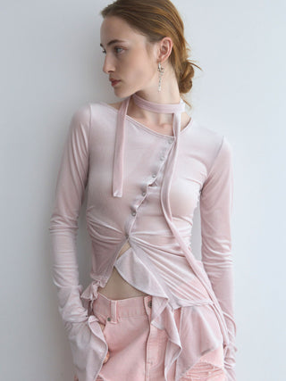 SHEER VELOUR CHOKER TOPS