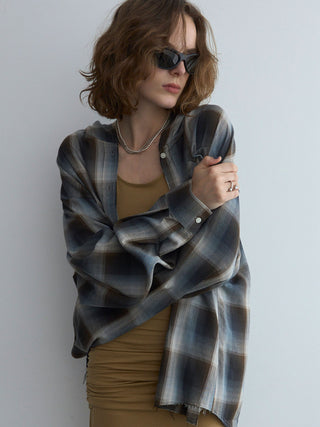 HOODIE CHECK SHIRT
