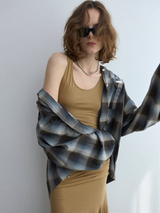 HOODIE CHECK SHIRT