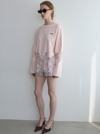 LACE DOCKING LONG TEE