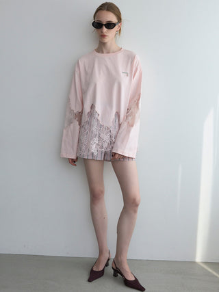 LACE DOCKING LONG TEE