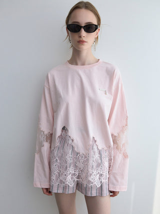 LACE DOCKING LONG TEE