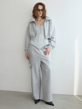 BIJOU SLIT SWEAT PANTS