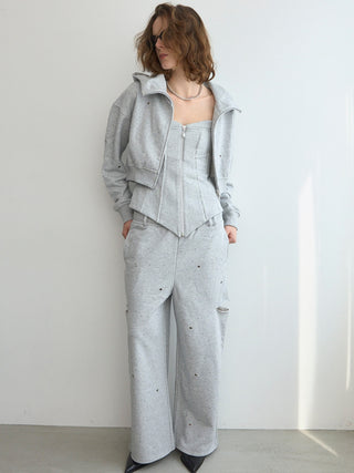 BIJOU SLIT SWEAT PANTS