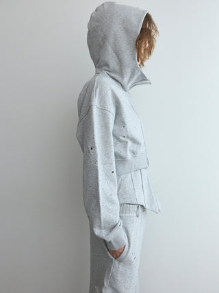 BIJOU CROPPED SWEAT HOODIE